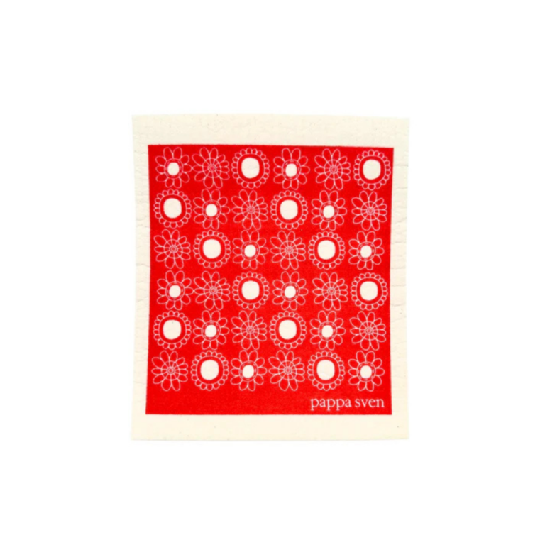 SPRUCE Dishcloth White Daisy