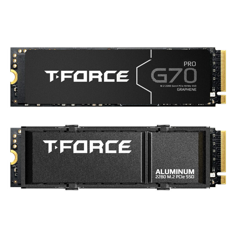 TEAMGROUP T-FORCE G70 PRO GRAPHENE HEATSINK 2TB DRAM SLC Cache 3D TLC NVMe PCIe Gen4x4 M.2 2280 GAMING SSD R/W, 7400/6800 MB/s