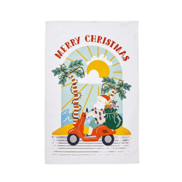 Ulster Weavers Sunny Santa Cotton Tea Towel