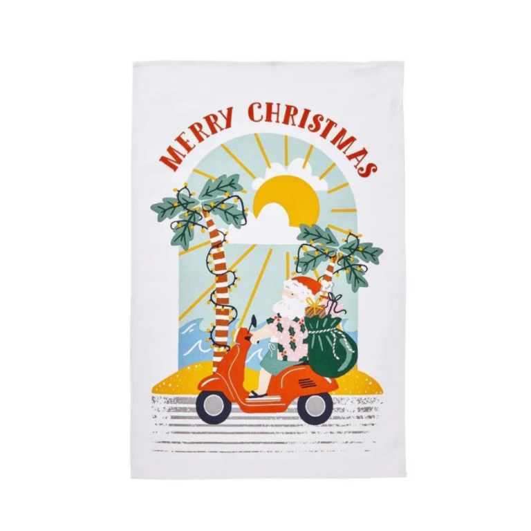 Ulster Weavers Sunny Santa Cotton Tea Towel