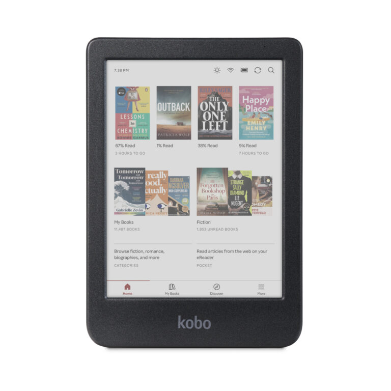 KOBO CLARA COLOUR BLACK 6" E INK COLOUR DISPLAY COMFORT LIGHT PRO & WATERPROOF E-READER