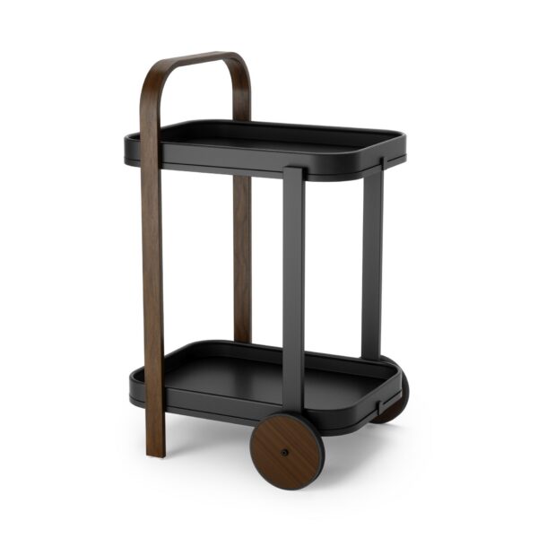 Umbra Bellwood Bar/Serving Cart Black and Walnut