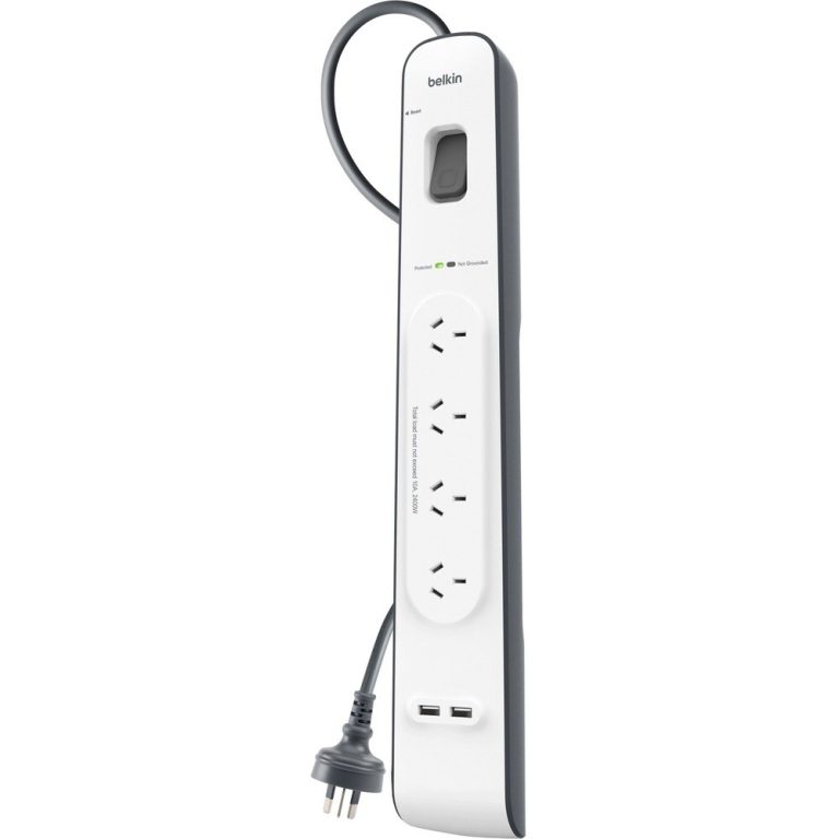 4 Outlet with 2M Cord with 2 USB Ports