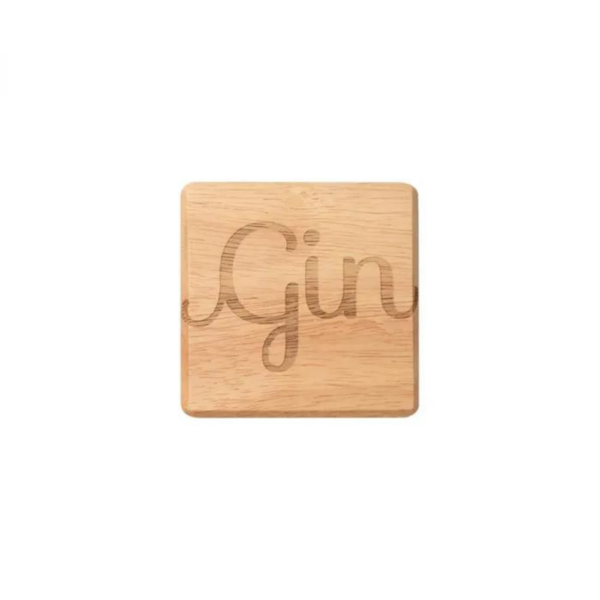 T&G Hevea Wood Coaster Gin