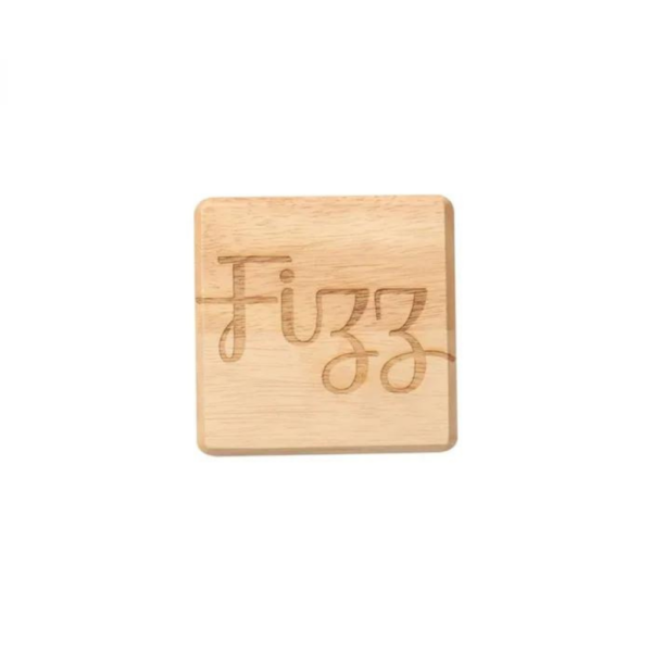T&G Hevea Wood Coaster Fizz
