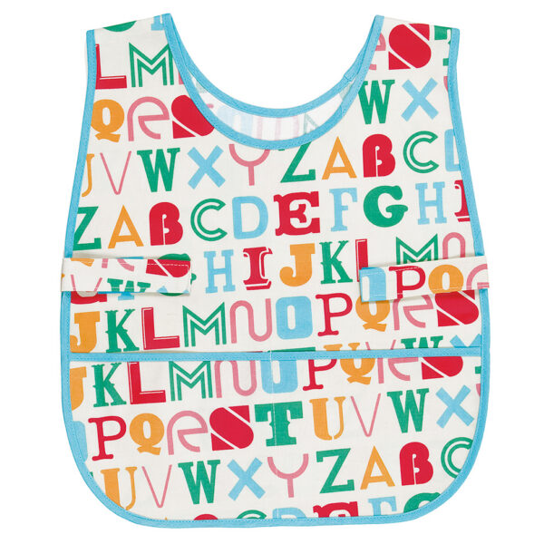 Now Design Wipeable PVC Kids Smock Aprons Alphabet