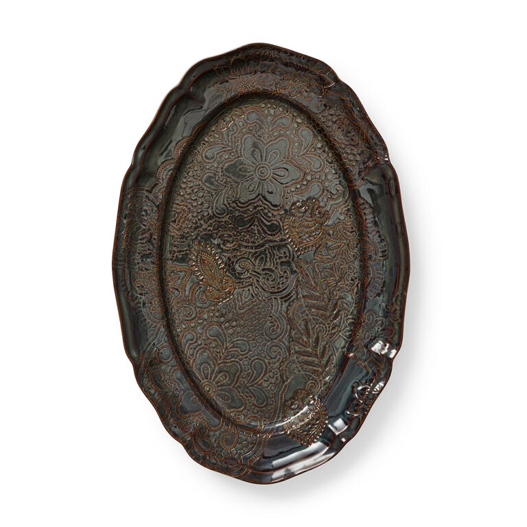 Sthål Ceramics Oval Serving Platter Fig 49cm