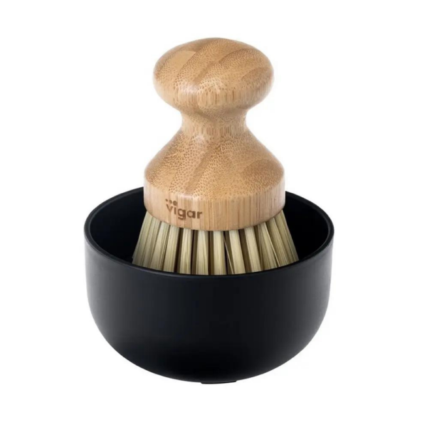 Vigar Vintage Bamboo Palm Brush Set