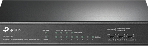 TP-Link SG1008P 8 Port Gigabit Switch with 4x PoE+ Ports
