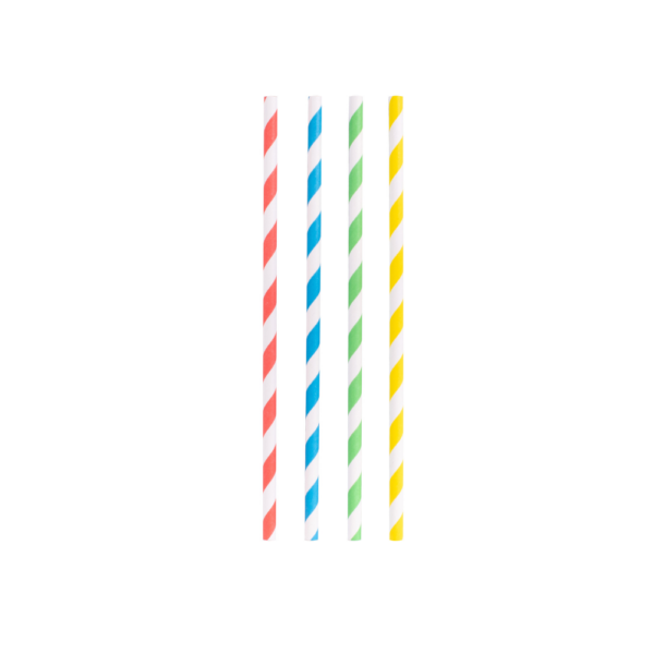 Avanti Paper Straws Rainbow 20cm Set of 50