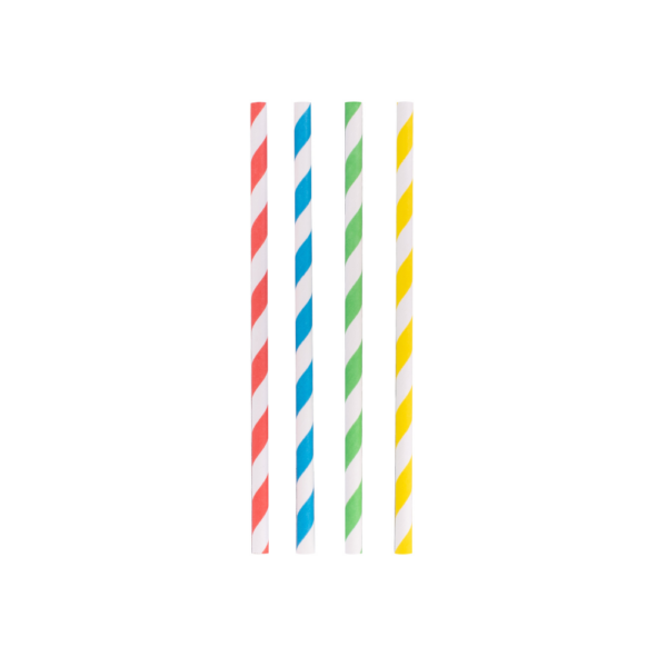 Avanti Paper Straws Rainbow 14cm Set of 50