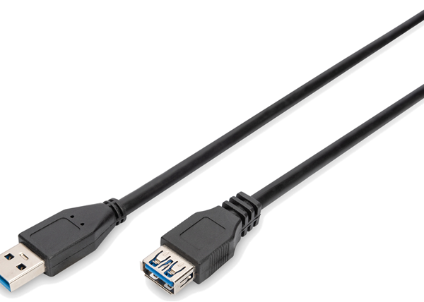 Digitus USB 3.0 Type A (M) to USB Type A (F) 1m Extension Cable