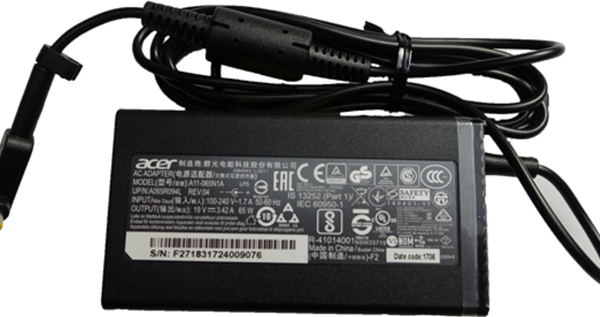 Acer 65W Power Adaptor [19V 3.42A]