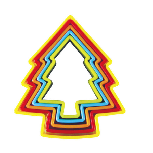Avanti Xmas Tree Cookie Cutters Set of Five