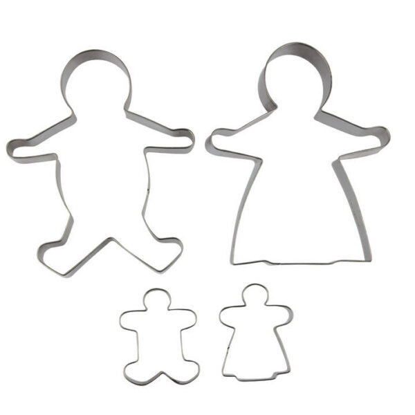Avanti Gingerbread Family Cookie Cutter Set of 4