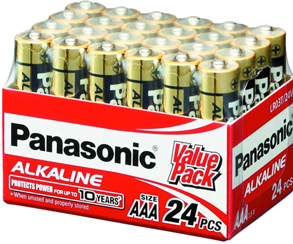 Panasonic AAA Alkaline Battery 24 Pack