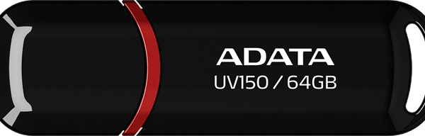 ADATA UV150 Dashdrive USB3.2 64GB Black/Red Flash Drive