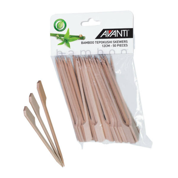 Avanti Bamboo Tepokushi Skewers 12cm Set of 50