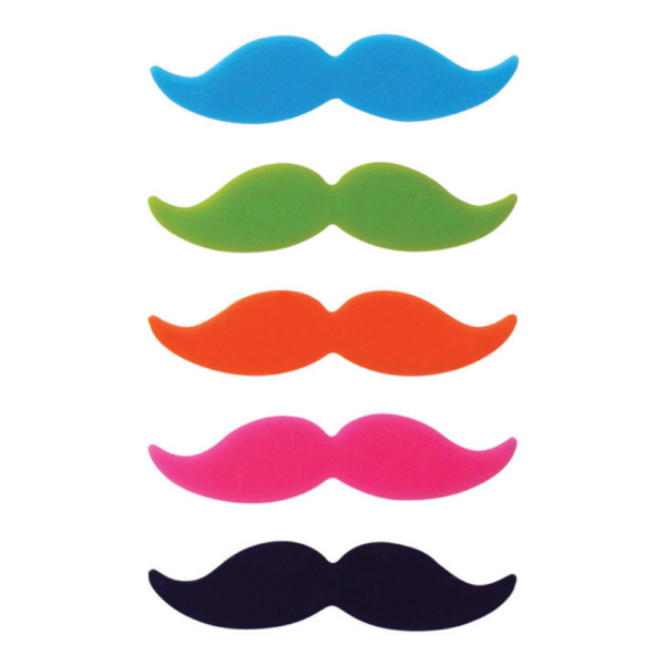 Avanti Moustache Glass Markers Set of 6