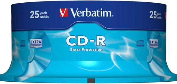Verbatim CD-R 700MB 52x 25 Pack on Spindle