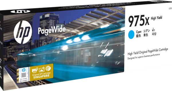 HP 975X Cyan High Yield PageWide Cartridge