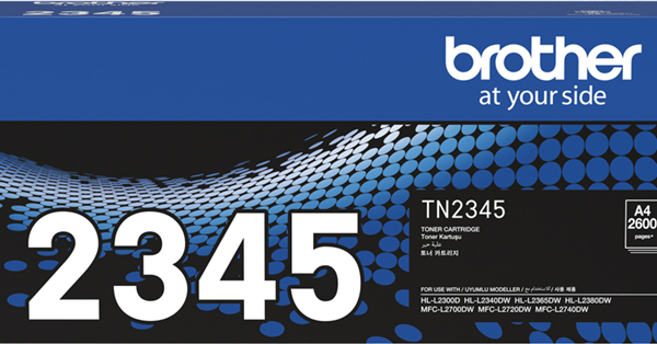 Brother TN-2345 Black High Yield Toner