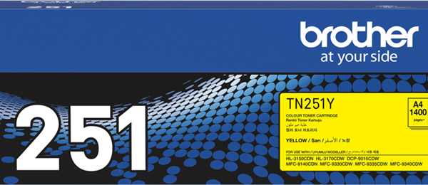 Brother TN-251Y Yellow Toner