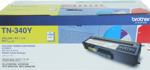 Brother TN-340Y Yellow Toner