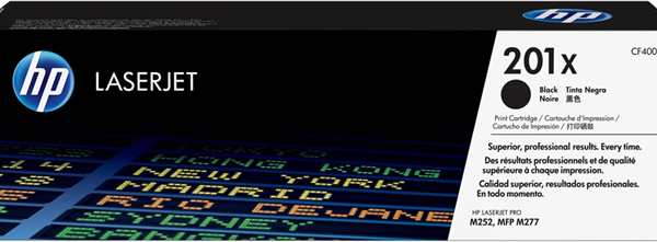 HP 201X Black High Yield Toner