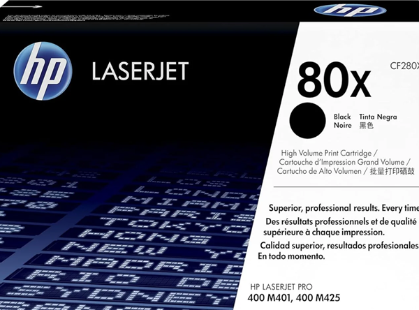 HP 80X Black High Yield Toner