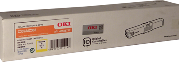 OKI 46508717 Yellow Toner