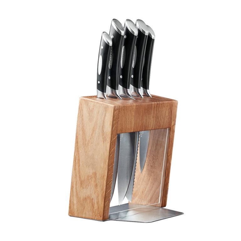 Scanpan Classic Kalø Knife Block 6 Piece Set Oak