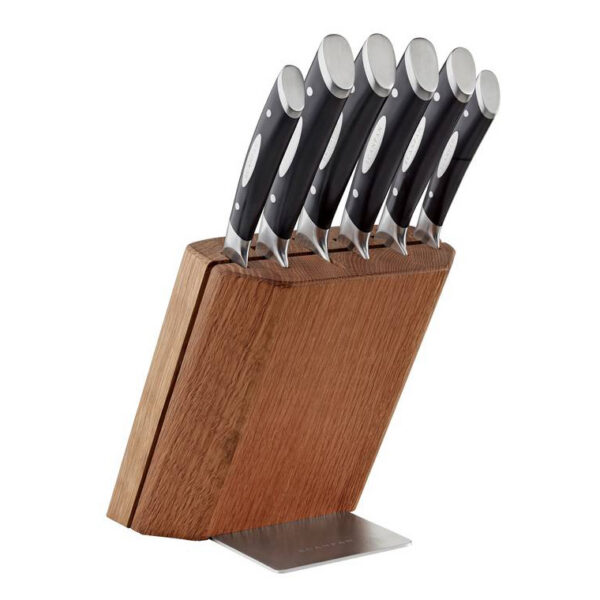 Scanpan Classic 7 Piece Knife Block Set Oak