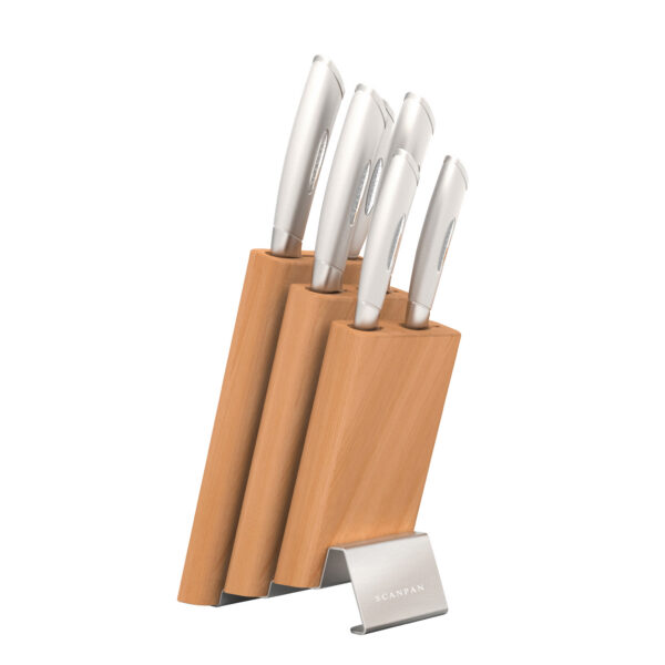 Scanpan Classic Steel Step Knife Block 7 Piece Set