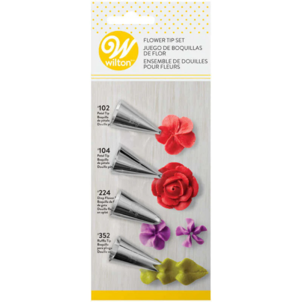 Wilton 4 Piece Flower Tip Set