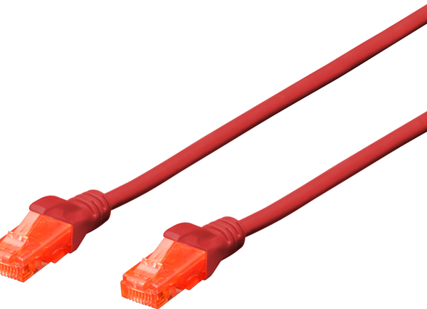 Digitus UTP CAT6 Patch Lead - 0.5M Red