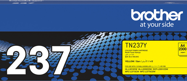 Brother TN-237Y Yellow High Yield Toner Cartridge