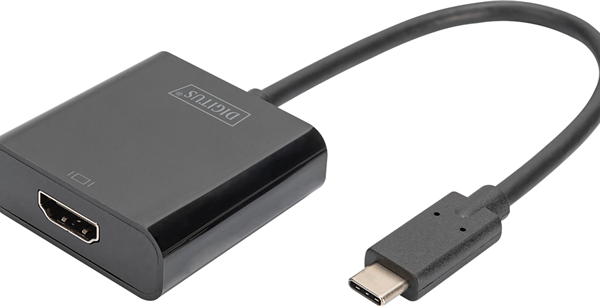 Digitus USB Type-C (M) to HDMI (F) Adapter Cable .15m