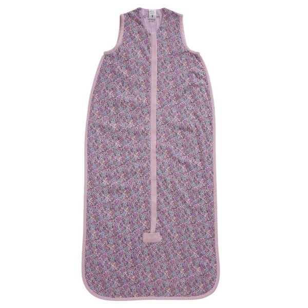 Premium Merino & Cotton Sleeping Bag - Mauve Garden