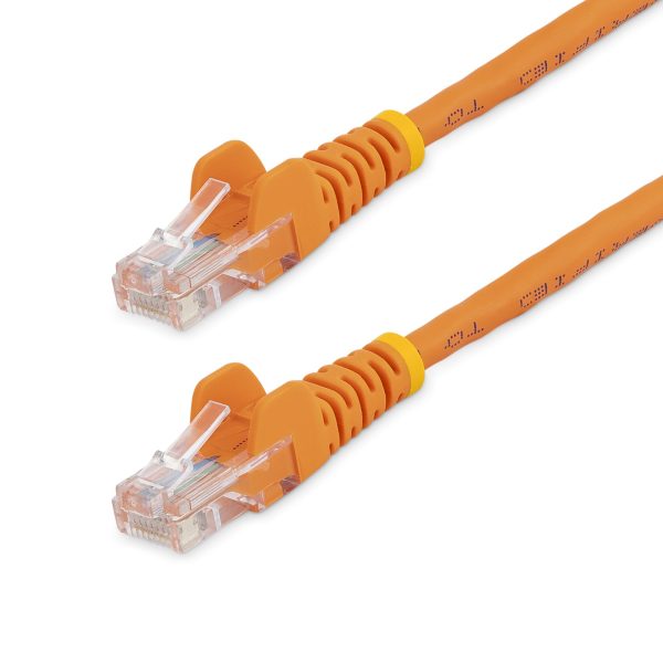 1mOrangeSnaglessUTPCat5ePatchCable