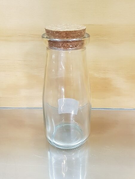 Glass Bottle with Cork Lid 250ml