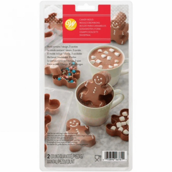 Wilton Gingerbread Boy Bomb Mould 6 Cavities