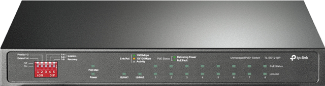 TP-Link SG1210P 10 Port Gigabit Desktop Switch With 8 Port POE