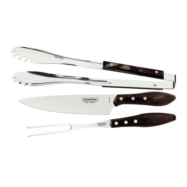 Tramontina Churrasco Polywood 3 Piece BBQ Set