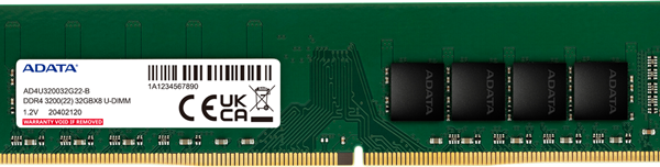 ADATA Premier 8GB DDR4 3200 1024X8 U-DIMM Lifetime wty