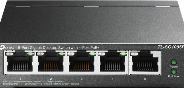 TP-Link SG1005LP 5 Port Gigabit Switch with 4x PoE+ Ports