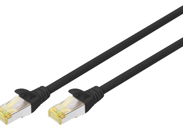 Digitus S-FTP CAT6A Patch Lead - 0.25M Black