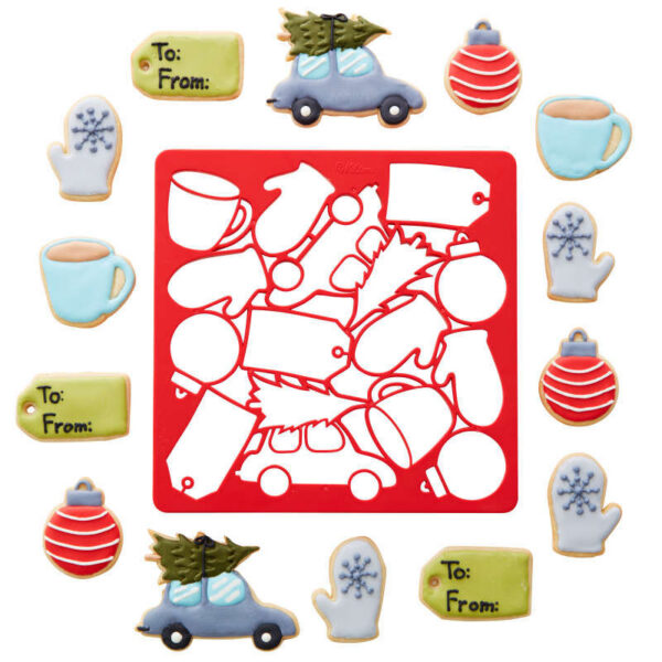 Wilton Christmas Multi Cookie Cutter Sheet 14 Piece