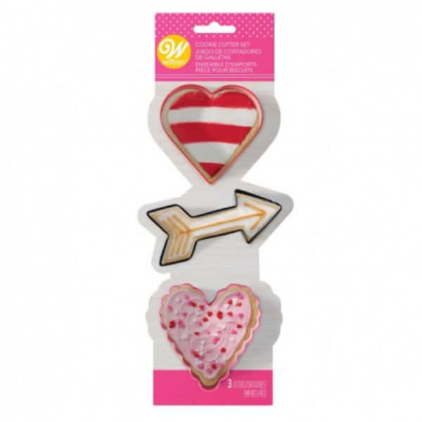 Wilton Hearts & Arrow Cookie Cutter Set