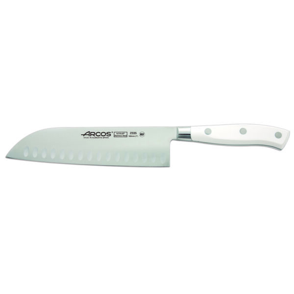 Arcos Riviera Blanc Santoku Knife 18cm